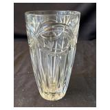 Vintage etched glass vase