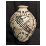 Signed Native American pottery vase