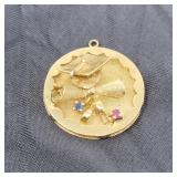 14k gold pendant