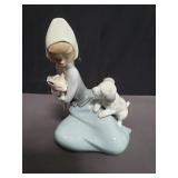 Lladro "the dog and cat" porcelain figurine