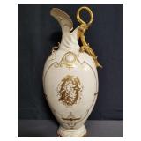 Hand painted porcelain pitcher