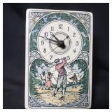 Santa Barbara Ceramic Design clock golf