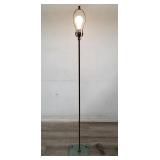 Ethan Allen glass & brass floor lamp