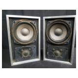 Pair of vintage mirror speakers