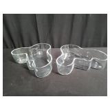 Pair of Alvar Aalto glass bowls