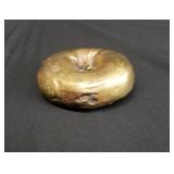 Vintage signed Quirt brass sculpture, 1966,