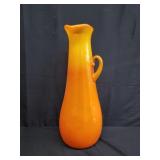 Vintage handblown glass vase as is