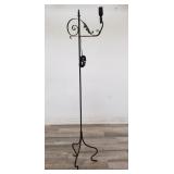 Vintage wrought iron floor lamp