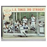 1964 TOPPS #138 L.A. TAKES 3RD STRAIGHT WORLD