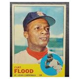 1963 TOPPS #505 CURT FLOOD BASEBALL CARD.