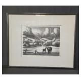 Philip Cheney pencil signed lithograph