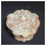 Vintage incolay stone jewelry box