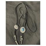 Pair of southwestern bolo ties