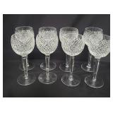 8 Waterford crystal Alana hock wine glasses