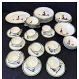 Vintage Knowles ceramic 52 pc. dish set