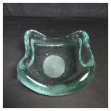 Hand blown glass bowl