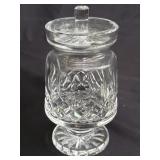 Waterford crystal jam/jelly jar with lid