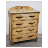 Monterey chest of drawers with wrought iron