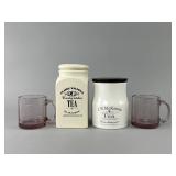 Vintage Tea Storage Jars & Stash Tea Mugs