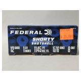 10 Carts Federal 12GA 15/16oz 8 Shot Shorty