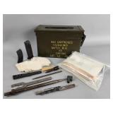 Ammo Can, M1 Gun Cleaning Kit, Tools, Magazines