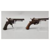 2 Antique Pinfire 6 Shot Revolvers