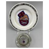 Coon Chicken Inn Plate & Ashtray