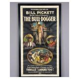 The Bull Dogger Broadside Poster Bill Pickett