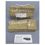 Two Slave Made Bricks From South Carolina