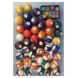 Vintage Pool Balls and Chalk