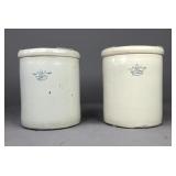 Pair of 10 Gallon Ransbottom Bros Stoneware Crocks