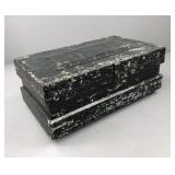 Antique Black Painted Wood Carpenter