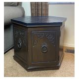 1960s Mediterranean Slate Top Hexagonal End Table