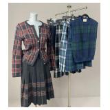 Pendleton Wool Plaid Kilt Skirts and Sweaters