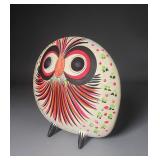 Midcentury Tonala Pottery Folk Art Owl Mexico