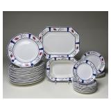 Adams Lancaster 28pc English Ironstone Estate Set