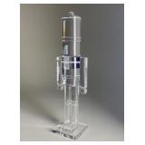 Contemporary Modernist Acrylic Nutcracker