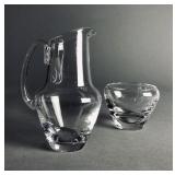 Steuben Art Glass Creamer & Sugar