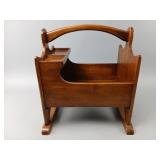 Vintage Wooden Magazine Rack