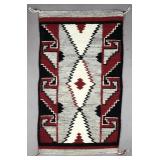 Navajo Woven Ganado Saddle Blanket 57-1/2" x 34"