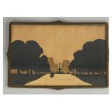 "Avenue" Marquetry Panel W.A. Chase, A.J. Rowley