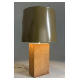 Raymor Midcentury Suede and Chrome Lamp