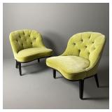 Pair Edward Wormley "Janus" Chairs for Dunbar