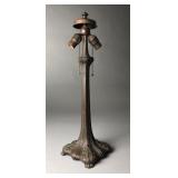 Antique Cast Metal Lamp Base c 1910