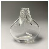 Lalique Osumi Crystal Flower Vase 1978