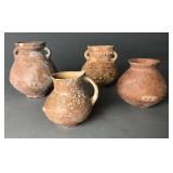 Ancient Holy Land Pottery Jars & Juglet