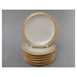 Denby Caramel Stripe Salad Dessert Plates