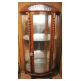 Curved Glass China Cabinet