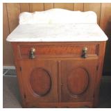 Victorian Marble-Top Washstand