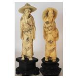 2 pc. Oriental Figures